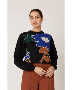 Cleobella Emory Crewneck Sweater - Blue