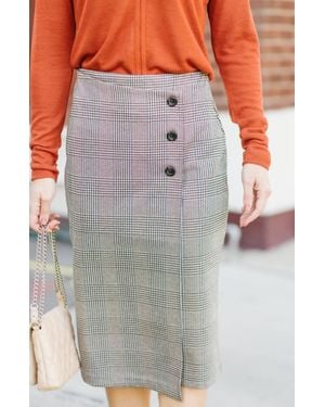 Sanctuary Reality Check Pencil Skirt - Gray