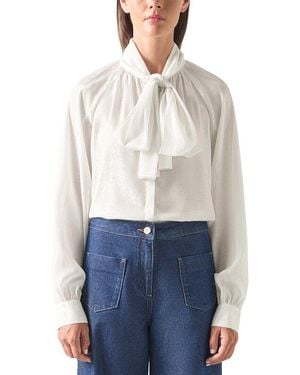 LK Bennett Viv Blouse - Blue
