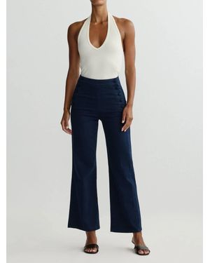 DL1961 Karmine Refined Wide Leg High Rise 28" Jeans - Blue