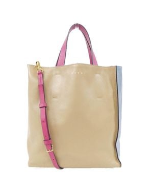 Marni Museo Small Calf Bag - Natural