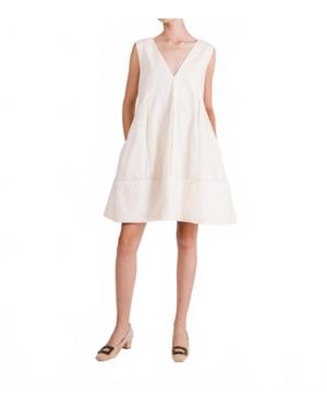 Lapeyre Katherine Mini Tent Dress - White