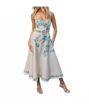 Hemant & Nandita Amari Midi Dress - Multicolor