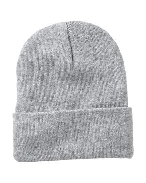 Sportsman Sherpa Lined 12 Cuffed Beanie - Gray