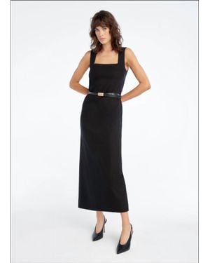 FAVORITE DAUGHTER Perfect Opportunity Linen Dress - Black