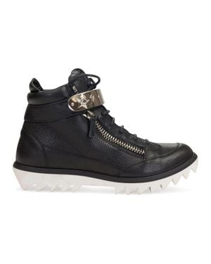 Inactive London Lindos Vague Hi-Top Sneakers - Black