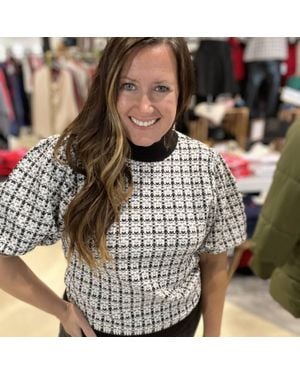 Thml Tinsel & Tweed Sweater - Metallic