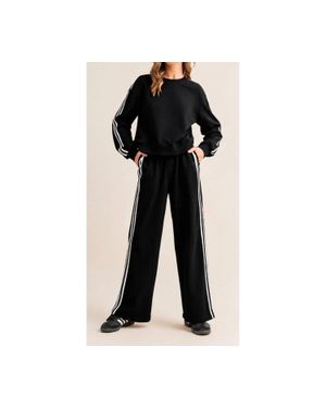 Aapparella Wide-Leg Jogger Set - Black