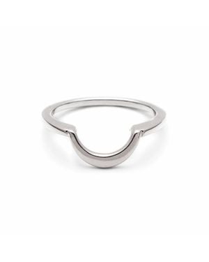 Anna Sheffield Delicate Crescent Band - Metallic