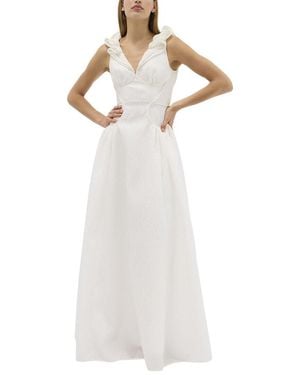Rachel Gilbert Celia Gown - White