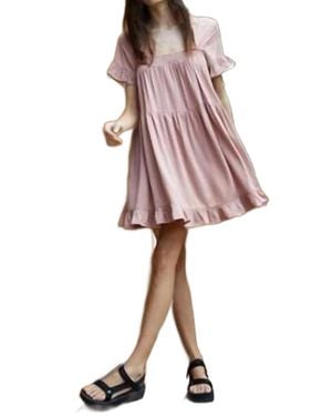 By Together Madisyn Babydoll Dress - Pink