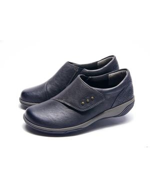 HALSA FOOTWEAR Anna Velcro Clog - Blue