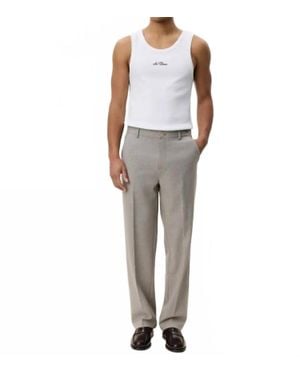 Les Deux Mini Check Pants - Gray