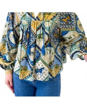 Printfresh High Horse-Tides Turned Blouse - Blue