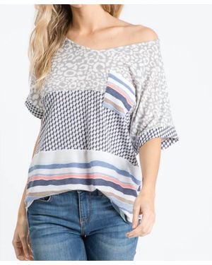 7Th Ray Off The Shoulder Top - Gray