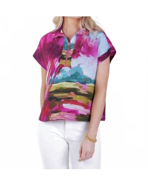 Emily Mccarthy Poppy Pullover Top - Purple