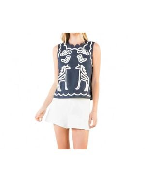 Thml Bonnie Sleeveless Top - Blue