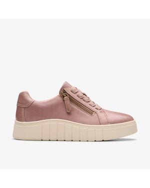 Clarks Mykah Joy Mauve Leather - Pink