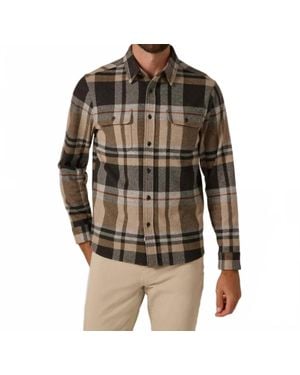 7 Diamonds Plaid Soft Knit Shirt - Black