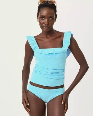 Lilly Pulitzer Aemma Ruffle Tankini Top - Blue