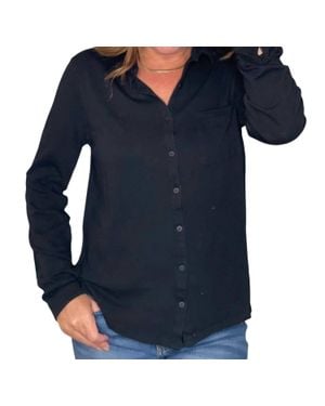 Hello Nite Perfectly Soft Button Up Shirt - Blue