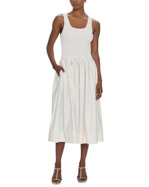 Pistola Alessia Drop Waist Dress - White