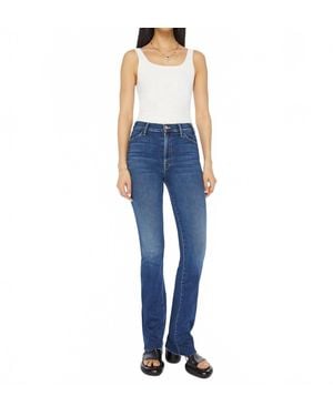 Mother The Hustler Heel Fray Jeans - Blue