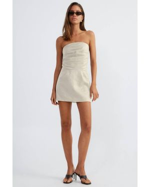 SNDY'S Romi Linen Dress - White
