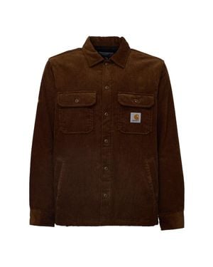 Carhartt Whitesome Quilted Corduroy Shirt Jacket - Brown
