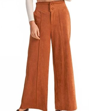 ..,merci Belle Wide Leg Pants - Brown