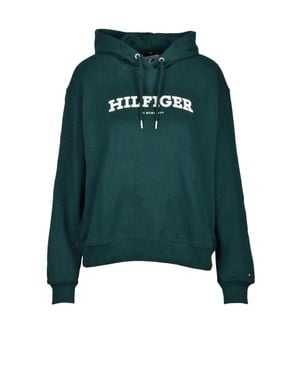 Tommy Hilfiger Cropped Hooded Sweatshirt - Green