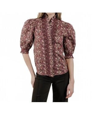 LOVE THE LABEL Zuri Short Sleeve Top - Red