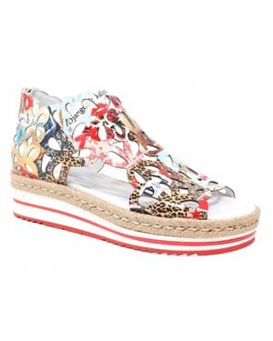 DJANGO & JULIETTE Adely Platform Sandals - Red