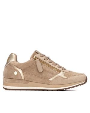 Xti Casual Suede Sneakers - Natural