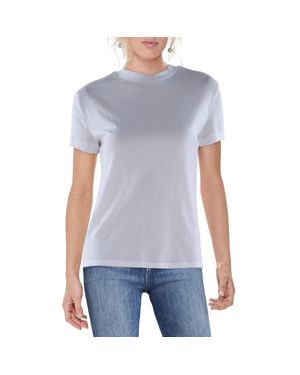 Wildfox Solid Cotton T-Shirt - Blue