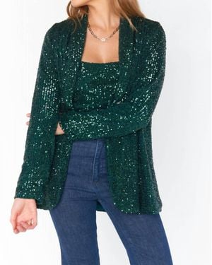 Show Me Your Mumu Dance Single Breasted Blazer - Green