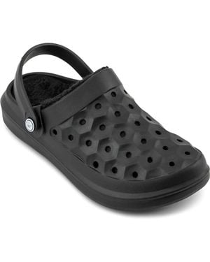 JoyBees Varsity Lined Clog - Black