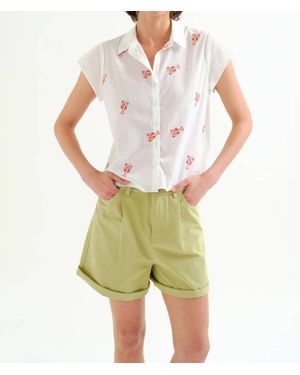 Compañía Fantástica Lobster Button Down Shirt - Green