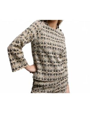 Summum Trumpet Sleeve Top - Gray