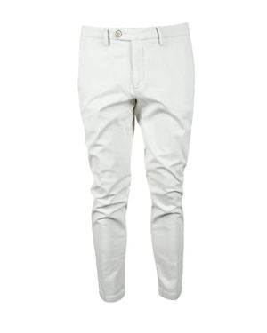 Michael Coal Cotton-Blend Stretch Pants - Gray