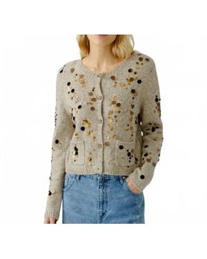 Ouí Cardigan Sequin Top - Multicolor