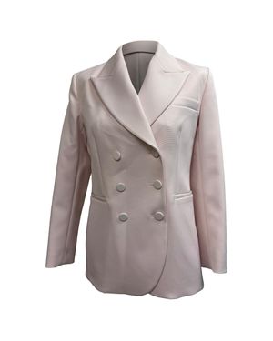 KHAITE Cassie Double-Breasted Blazer - Brown