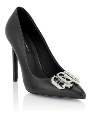 Philipp Plein Nappa High Heels Pump H120 Gothic Plein - Black