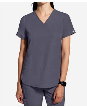 Healing Hands Skyler V-Neck Scrub Top - Blue