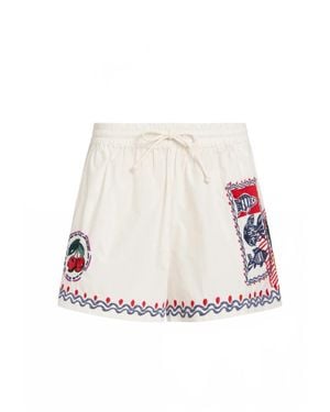 Marie Oliver Larson Short - White