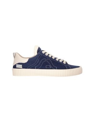 Springa Wavy Suede Sneakers - Blue