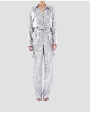 Le Superbe Glistening Boyfriend Shirt - White