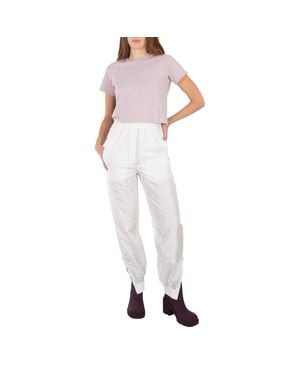 Tibi Ladies Wheat Cotton Cropped T-Shirt - White