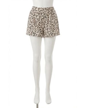 Z Supply Luxe Leopard Short - White