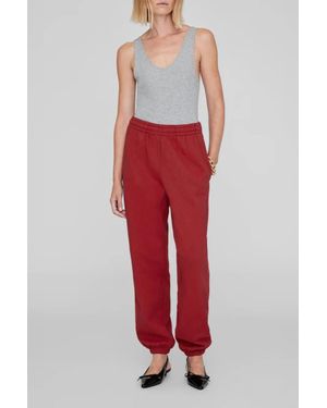 Anine Bing Karter Jogger Pants - Red